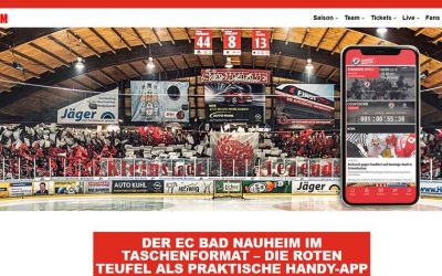 Geschafft !! Die neue App des EC Bad Nauheim ist Live
