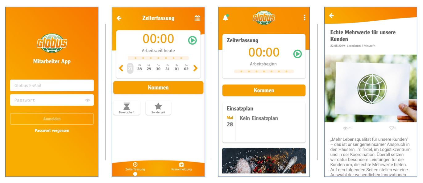Mitarbeiter App Referenz - Globus Warenhaus AG