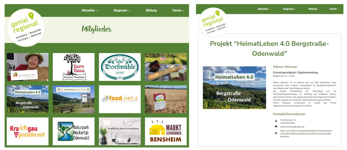 Genial Regional Verein - Mitglieder